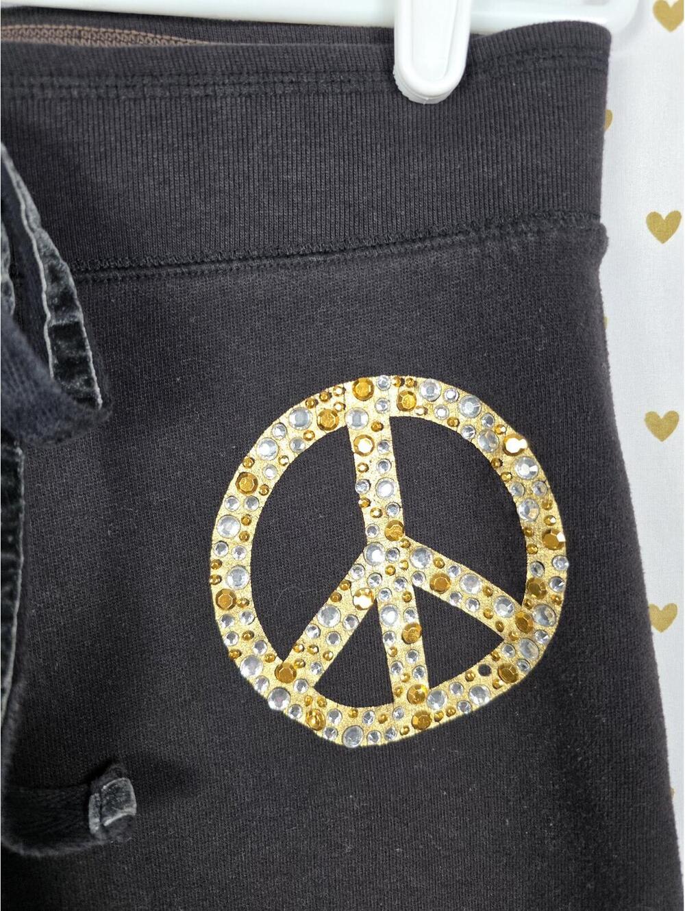 Victorias Secret PINK VINTAGE y2k Gold BLING Studded Joggers Sweatpants XS - Picture 3 of 10